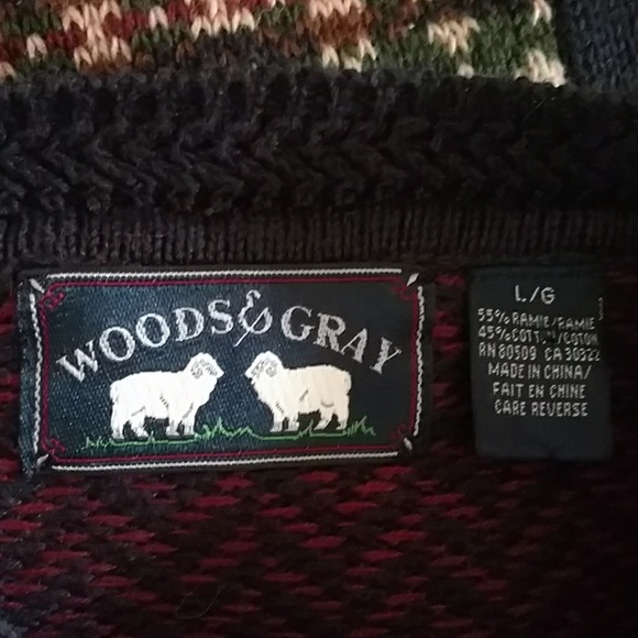 FAB VTG Cotton Blend Oversized Sweater L - Picture 7 of 7